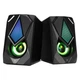 Компьютерная акустическая система 2.0 stereo sound XTRIKE ME SK-402 колонки для пк с RGB подсветкой USB/AUX Черный - изображение 1