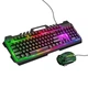 Комплект Проводная Игровая Клавиатура с RGB подсветкой и Проводная Игровая Мышь Набор 2 в 1 Hoco DI16 Gaming Illuminated keyboard and mouse set (Ukr/Ru/En) Черный - изображение 4