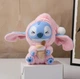М'яка іграшка брелок Labubu Miniso Stitch Milk Tea Лабуба 15 см, іграшка Лабубу з бульбашковим чаєм, рожева - зображення 1