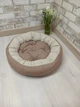 Лежак для тварин кішок та собак Animals_joy Бублик S 50 см(054) - изображение 1