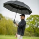 Зонт трость унисекс полиэстеровый механический Stormshield с большим куполом 130 см и защитой UPF 30+, черный 61620 - изображение 2