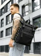 Мужской рюкзак-ролл Sambag RollTop LTT черно-оранжевый Oxford городской многофункциональный рюкзак 51941 - изображение 1