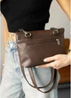 Женская сумка кроссбоди из экокожи SAMBAG Шоколадная (1133023417) - изображение 8