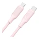 Кабелі для заряджання та передачі даних USB XO Q265B Type C до Type C 60W 30pcsbottle колір Чорний Білий Блакитний Рожевий - зображення 9