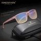 Окуляри комп'ютерні Blue Blocker 65% для чоловіків і жінок KINGSEVEN 755 Clear Pink 65 - зображення 1
