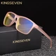 Окуляри комп'ютерні Blue Blocker 65% для чоловіків і жінок KINGSEVEN 755 Clear Pink 65 - зображення 2