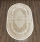 Килим PERI 5725b WHITE OVAL RubinCarpet 0.6 * 1.1 м кремовий - зображення 3