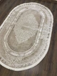 Килим PERI 5725b WHITE OVAL RubinCarpet 0.6 * 1.1 м кремовий - зображення 6