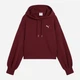 Bluza damska z kapturem Puma Wardrobe Ess Relaxed Cropped Hoodie Tr 62974696 XS Bordowa (4069157387217) - obraz 4