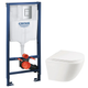 Комплект Grohe Set Унітаз ELLIPSE-0301-R система змиву RIMLESS + Інсталяція Grohe Rapid SL 38772001 (38772001ELLIPS0301R) - изображение 1