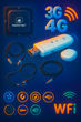 Комплект 4G WiFi USB роутер ZTE MF79u + 4G антенна MIMO 2x18 дБ Мобильный интернет 4g - изображение 1
