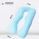 Подушка для беременных и отдыха MirSon Eco Line №8013 U-образная Blue (2200006178378) - изображение 3