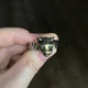 Серебряный позолоченный перстень "Тигр" с изумрудом р.19,5 (МЮВМПР-29) - изображение 1