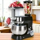 Кухонный комбайн 3в1 Crownberg CB-3409 с блендером и мясорубкой 2600 Вт. Кухонная машина-тестомес 5л Стационарный блендер с мясорубкой и планетарным миксером - изображение 2