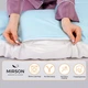Подушка для беременных и отдыха U-образная MirSon № 8017 Eco Line "Clear Water" EcoSilk 140x75x20 см (2200006178422) - изображение 5