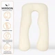 Подушка для беременных и отдыха MirSon Satin Stripe №8025 U-образная Soft Yellow (2200006178637) - изображение 2