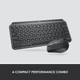 Комплект Клавиатура Logitech MX Keys Mini Combo for Business Wireless Mouse and Keyboard Combo ESP/UKR Graphite (920-011053) - изображение 3