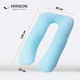 Подушка для беременных и отдыха MirSon №8591 Eco Line Blue упрощенная U-образная (2200006346760) - изображение 3