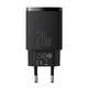 Адаптер мережевий BASEUS Compact Quick Charger 1USB/1TYPE-C, QC/PD, 20W, 3A| (CCXJ-B02) - зображення 1