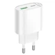 Мережевий зарядний пристрій HOCO C109A Fighter charger Lightning cable 20W White - изображение 7