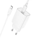 Мережевий зарядний пристрій HOCO C143A Benefit single port charger Type-C cable 20W White - изображение 1