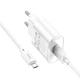 Мережевий зарядний пристрій Hoco C109A Fighter single port charger Micro USB cable 10.5W White - изображение 2