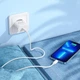 Мережевий зарядний пристрій HOCO C109A Fighter single port charger Lightning cable 20W White - изображение 8