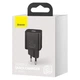 Адаптер мережевий BASEUS Super si quick charger IC |1Type-C, 3A/30W, PD/QC| (CCSUP-J02) Black - зображення 8