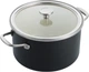 Каструля з кришкою KitchenAid Steel Core CC006001-001 20 см 3.7 л матова чорна - зображення 1
