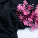 Ткань плательная Амира 150 см 180 гр/м2 для одежды, платьев, костюмов, юбок черная - изображение 3