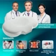 Подушка ортопедическая IDEIA CloudTherapy 65х40х10 см Анатомическая с эффектом памяти для сна на боку, спине и животе с наволочкой на молнии Серая (4820227288649) - изображение 2