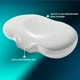 Подушка ортопедическая IDEIA CloudTherapy 65х40х10 см Анатомическая с эффектом памяти для сна на боку, спине и животе с наволочкой на молнии Серая (4820227288649) - изображение 3