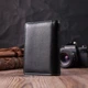 Стильный кошелек для женщин из натуральной кожи ST Leather 22501 Черный - изображение 9