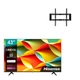 Телевізор 43 дюйми Hisense 43AE7000F (4K Smart TV Wi-Fi T2/S2) + Кронштейн для телевізора 26"-63" в подарунок - зображення 1