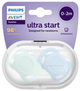 Пустушка Philips Avent Ultra Start neutral 0-2 м SCF075/02 2 шт (8720689028042) - зображення 1