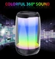 Портативная блютуз колонка с подсветкой Pulse 4 mini BT/TF/FM/TWS/AUX/USB Bluetooth акустическая система 5 Вт 1200 мАч Черный - изображение 4