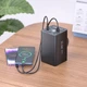Павербанк HOCO J138 60000 mAh 22.5W 3USB/2Type-C Портативний зовнішній акумулятор Power Bank зі швидкою зарядкою 22.5W+PD20W+DC12V та ліхтариком Black - зображення 7