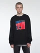 Свитшот оверсайз мужской Uniqlo 517882840 L Черный с принтом ( 1159839889) - изображение 1