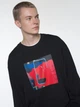 Свитшот оверсайз мужской Uniqlo 517882840 L Черный с принтом ( 1159839889) - изображение 3
