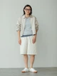 Куртка демисезонная короткая женская Uniqlo 731297308 2XL Светло-бежевая ( 1159839842) - изображение 4