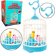 Клітка LEAN Toys з пташками на батарейках Синя 24849 (5905991058991) - зображення 2