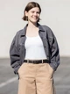 Джинсовая куртка женская Uniqlo 363275141 M Серая ( 1159839873) - изображение 3