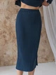 Юбка миди осенняя прямая женская ARTKNIT Katrin 2XL Синяя (2251948323012) - изображение 7