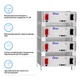 Система хранения энергии DEYE SUN-8K-SG01LP1-EU-2DE10.24K-LFP 8000W 10.24kWh 2BAT LiFePO4 6000 циклов - изображение 7