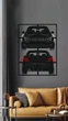 Панно из дерева на стену Decart. Декор на подарок для квартиры, дома и офиса BMW E60 M5 90х67 см (без подсветки) - изображение 2