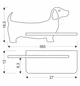 Настенный светильник Candellux Dog 36.5x18.5 см Коричневый (21-00989) - изображение 2
