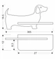 Настенный светильник Candellux Dog 36.5x18.5 см Сине-коричневый (21-02983) - изображение 3