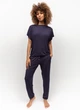 Пижама женская Cyberjammies Avery 0083-0082 10/S Синий (5051877489196) - зображення 1