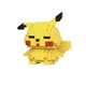 Конструктор OEM Bricks 3D Pikachu 6.5 см 178 деталей Жовтий (W2601-48) - зображення 3