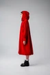 Жіночий дизайнерський дощовик плащ тренч Parasol'ka червоний Red Velvet (S-L) oversize one size, плащ вільного крою водонепроникний, дощовик з капюшоном - изображение 4